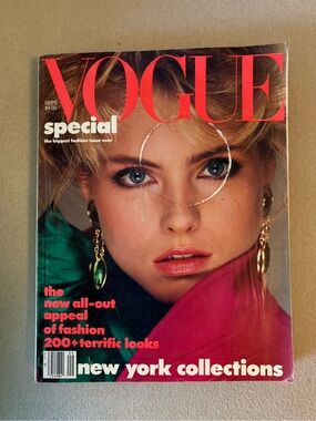 Vogue Magazine featuring Kim Alexis September 1984